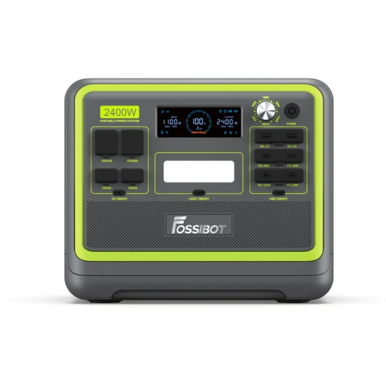 Fossibot 방수 휴대용 발전소, 2400W AC 출력, 3500 사이클, 640000mAh LiFePO4 배터리(LiFePO4 배터리 포함)