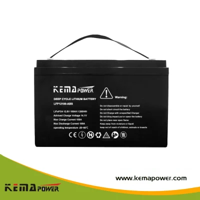 BMS 시스템 및 리튬 배터리의 셀 밸런싱 기능을 갖춘 12V 시스템용 Kemapower 12.8V 100Ah LiFePO4 배터리